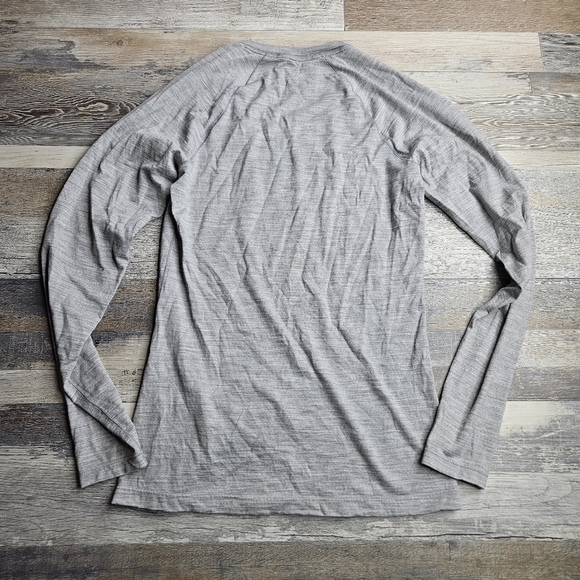 SmartWool XS Gray Classic Merini Wool Thermal Baselayer Long Sleeve Shirt - Picture 6 of 10